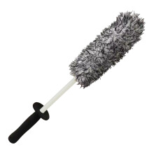 Car Wheel Cleaning Brush with Soft Scratch Bristles, Long Handle Rim Detailing Brush for Car and Motorcycle