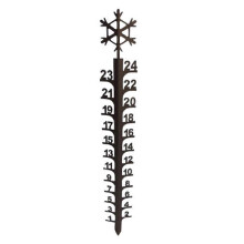 (A) 24Inch Snow Gauge for Yard Snow Gauge Snow Measuring Gauge Winter Snowflakes