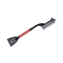 Car Snow Brush and Ice Scraper 2 in 1 Design for Fast Snow Removal with Soft Scratch Brush and Ergonomic Grip