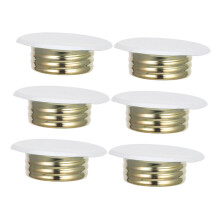 6pcs Fire Sprinkler Cover Plate Concealed Ceiling Design Durable Iron Build for Home and Office