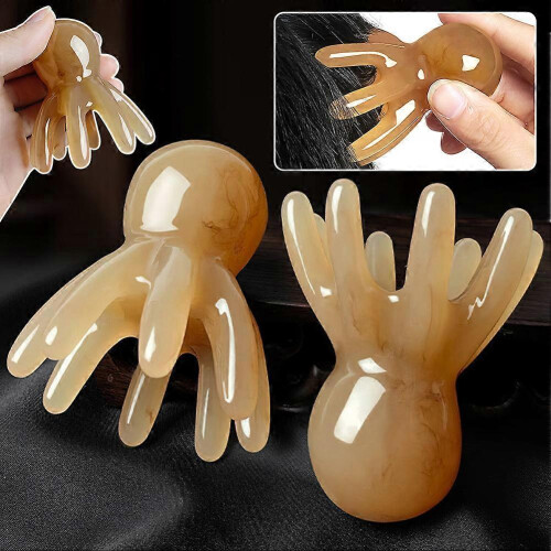 (1pc) Octopus Scalp Massager Handheld No Static Head Massage Tool for Home Dorm 1