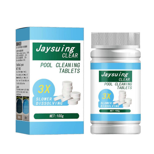 (Boxed, D) Pool Chlorinating Tablets Clear Balance Fast Acting & Quick Dissolving Pool Cleaning Maintenance Accessories 50/100g
