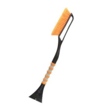 Snow Brush and Ice Scraper for Car, 27 Inch Ergonomic Grip, Fast Snow Removal Tool, Orange