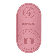 (8mm, Pink) Jump Rope Mat Knees Protection Impacts Absorption Durable Jumping Rope Mat with Non-Slip Texture for Home Indoor Workout