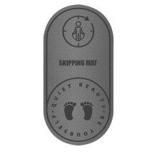 (6mm, Gray) Jump Rope Mat Knees Protection Impacts Absorption Durable Jumping Rope Mat with Non-Slip Texture for Home Indoor Workout
