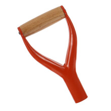 Replacement Shovel Handle with Ergonomic YShaped Wooden Grip, 3.1CM Inner Diameter Heavy Duty Spade Handle for Garden Tools