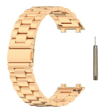 (Gold) Durable Band Metal Strap Belt Sweatproof Wristband for Watch2 42/46mm Loop