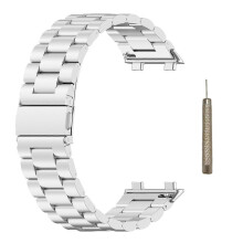 (Silver) Durable Band Metal Strap Belt Sweatproof Wristband for Watch2 42/46mm Loop