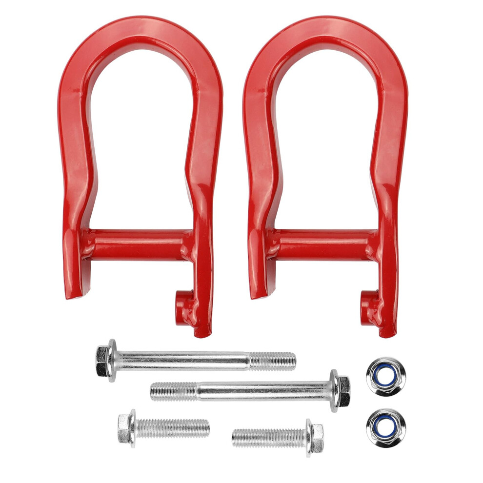 Front Tow Hooks 84192871 For Chevy Silverado Gmc Sierra 1500 2007Â2019, Durable Finish Oem Replacement Red 9771547924449