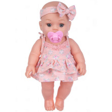 (B) 12in Vibrant Lifelike Sleeping for Doll Nursery Room Pretend for Play Game Kids