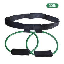 (Green) 15-35Lb adjustable fitness resistance bands elastic band butt legs muscle training band - PW