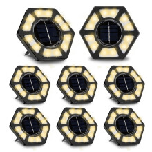(8pcs, Warm) Solar Charging Buried Light, Stylish Garden Decorative Lamp - Automatic Lighting Night Lamp for Parks Lawns Patios