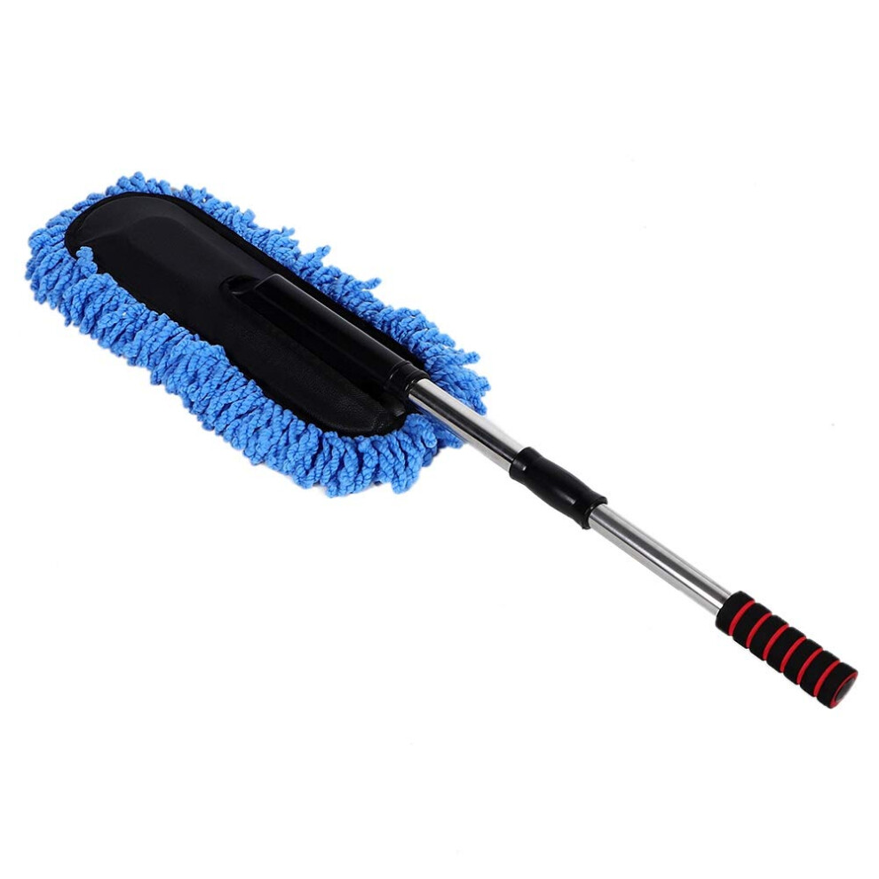Car Cleaning Brush With Retractable Handle, Soft Lint Car Duster For Fast Scratch Cleaning Blue 9771547956266