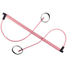 (Pink) Yoga pilates bar fitness expand exercise stick gym sport resistance bands - PW