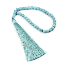 (A) 33/99 Beads Muslim Religious Tasbih Prayer Turquoise Beads Bracelet Men Women