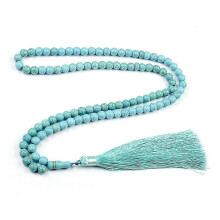 (B) 33/99 Beads Muslim Religious Tasbih Prayer Turquoise Beads Bracelet Men Women