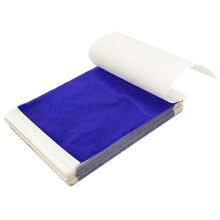 (SAPPHIRE BLUE) 100 Sheets Imitation Gold Foil Paper Decorative Gold Foil Sheets for Bronzing