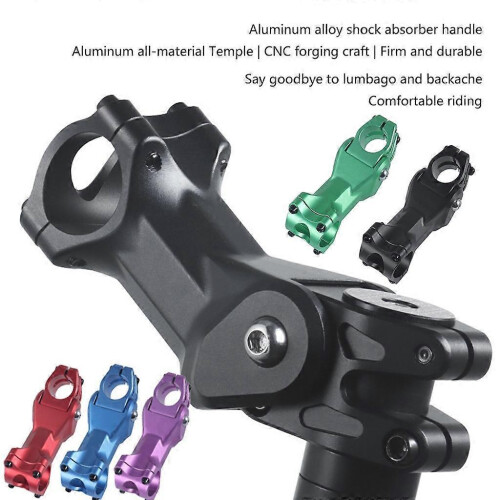 (Purple) Mountain Bike Stem Risers Handlebar Adapter Stem Handlebar Extender Adjustable 1