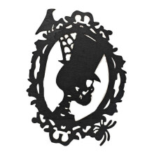 (3) Halloween Indoor Outdoor Hanging Door Decoration Wall Signs Black Ghost Bat Skull Spider Hanging Ornament Outdoor