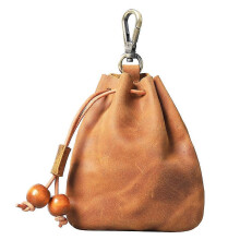 (Brown) Belt Pouch Renaissance Costume Accessories Waist Bag Cosplay Coin Purse