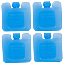 4Pcs Reusable Ice Packs for Coolers and Lunch Boxes, Long Lasting Leakproof Ice Blocks for Travel