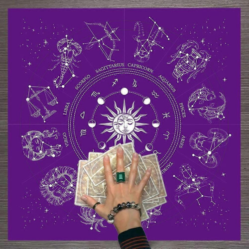 (B60) Dowsing Divination Metaphysical Board Magician Board Game Tablecloth Card Mat 2