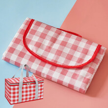 Extra Large Waterproof Picnic Blanket 200x200cm Red Outdoor Camping Mat with Comfort Foam Padding