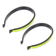 2pcs Reflective Cycling Trouser Clips Bike Leg Bands with Safety Strip for Night Riding