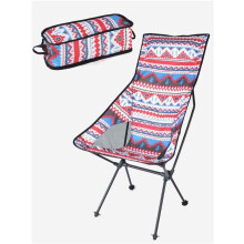 Camping Chair Adjustable Folding Outdoor Chair with Lightweight Aluminum Frame and Ergonomic Support Red