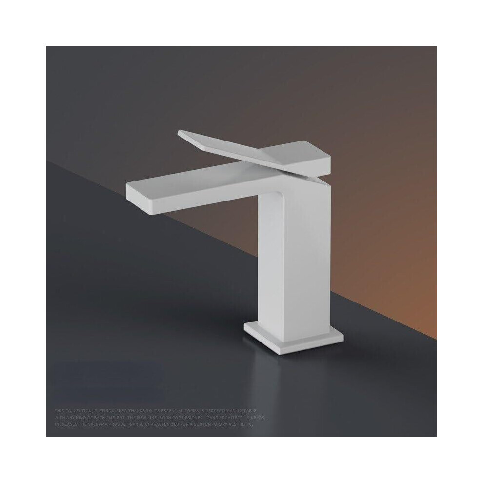 Touchless Bathroom Faucet Matte Black Or White Short Basin Mixer Tap, Corrosionresistant Brass Body 9330225401896