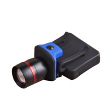 LED Headlamp Rechargeable with Adjustable Beam Focus and Three Lighting Modes for Camping Fishing Cycling Black