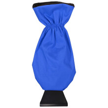Ice Scraper Mitt for Car Windshield, Waterproof Thermal Protection Snow Remover Glove with Warm Chenille Lining, Blue