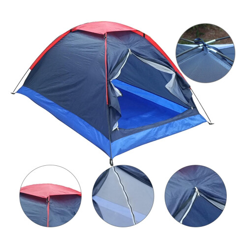 Lightweight Waterproof Camping Tent for 2 Persons, Double Layer Quick Setup with Mosquito Protection 2