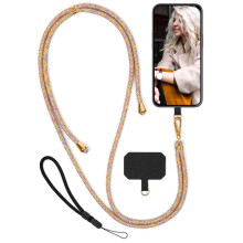 Phone Lanyard for Motorola Moto E15, Adjustable Crossbody Necklace Strap with Carabiner, Secure AntiDrop Design