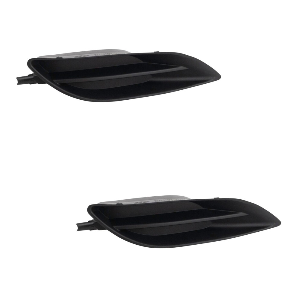 Front Fog Hole Cover Passenger Side To1089115 DirectâFit Replacement Restores Bumper Appearance Light/Black 9073542071631