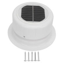 RV Solar Vent Fan Solar Powered Odor Removal Ventilation for Camper Trailer Boat Motorhome