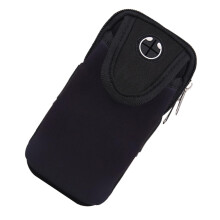 Sweatproof Running Armband Phone Holder for Women with Adjustable Fit and Breathable Dual Compartments