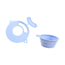 Flexibler Überlaufschutz und Messbecher-Set für-Blau