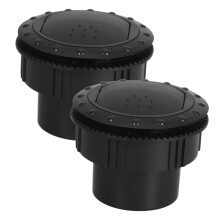 2Pcs Car Air Conditioning Vent RV Air Vent Outlet Universal Fit Round AC Vent Replacement Black