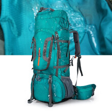 80L Waterproof Hiking Backpack Lightweight Large Capacity for Camping Travel with Shoe Compartment