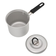 Camping Cookware Aluminum Portable Milk Pot with Lid, Fast Heating, Lightweight for Outdoor Hiking