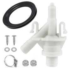 RV Toilet Water Valve Replacement Kit for Dometic 300 310 320, Leakproof Durable Design, Camper Pedal Flush Parts