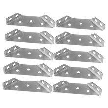 10pcs Stainless Steel Angle Brackets Heavy Duty Corner Braces for Shelves and Furniture Assembly