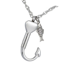 Elegante harturnketting ashouder te openen-Zilver