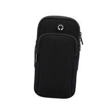 Water Resistant Running Armband for Phone with Breathable Neoprene and Secure Zipped Pocket