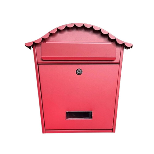 Large Capacity Wall Mount Mailbox with Secure Locking Design, RustResistant Metal Mailbox for Home or Office Entryway Red