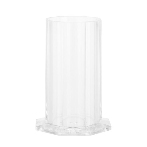 Nail Brush Storage Case Transparent Manicure Tool Organizer with Compartments 1