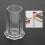 Nail Brush Storage Case Transparent Manicure Tool Organizer with Compartments 8