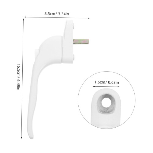 Window Handle with Secure Locking Design, Ergonomic Grip, Easy Install Modern Door Pull Handle 1