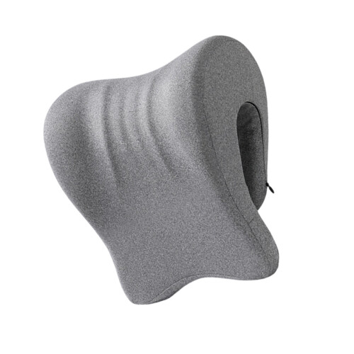 Breathable Headrest Memory Foam Desk Pillow For Office-grey